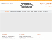 Tablet Screenshot of erikapension.hu